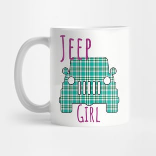 Jeep Girl Plaid Mug